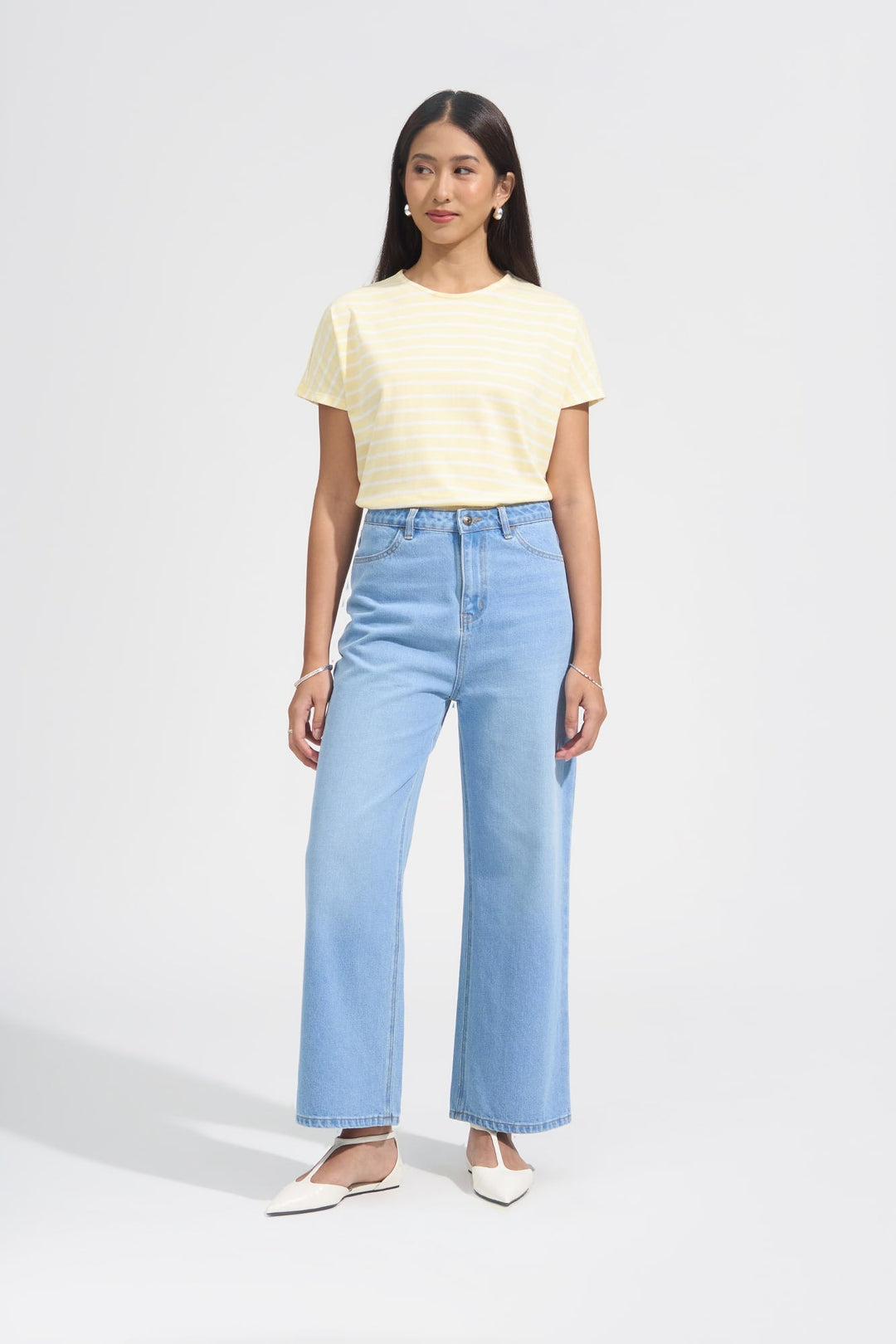 Striped Extended Sleeve Tee