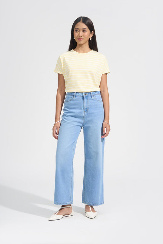 Striped Extended Sleeve Tee