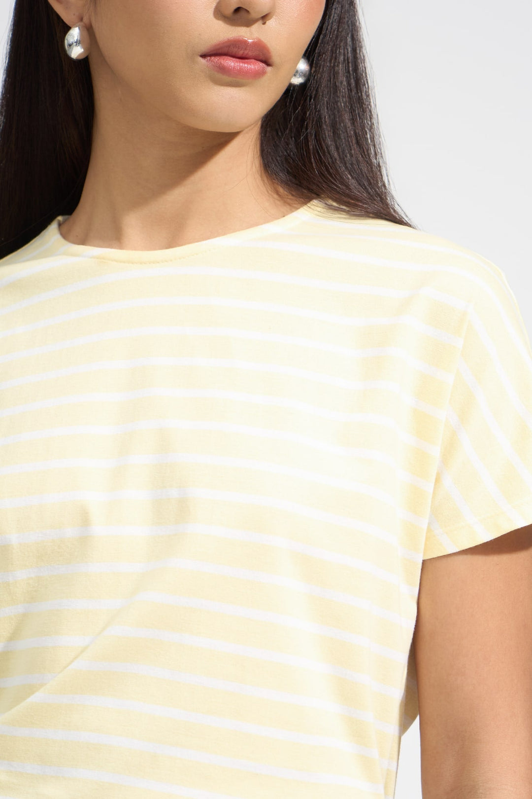 Striped Extended Sleeve Tee
