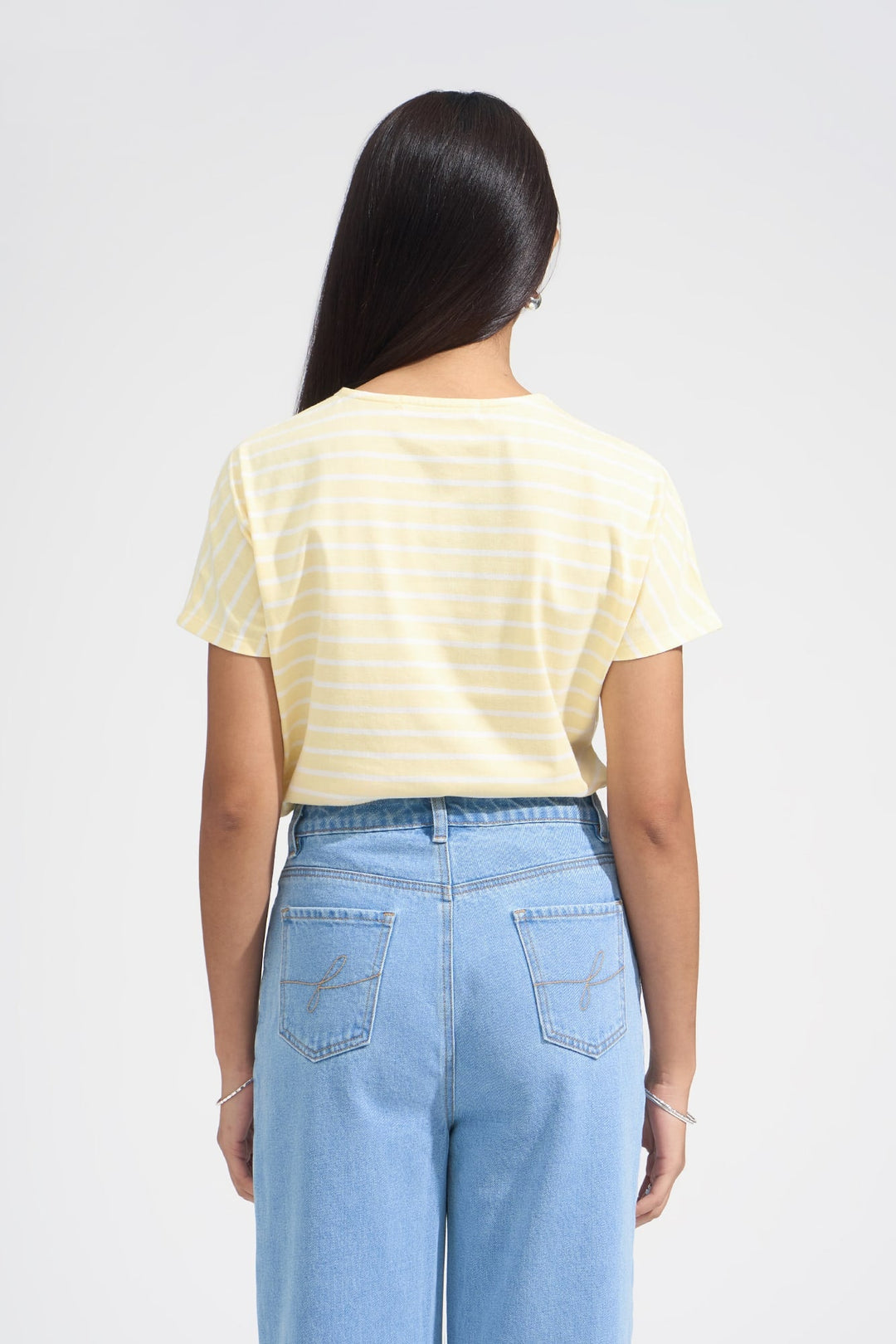 Striped Extended Sleeve Tee