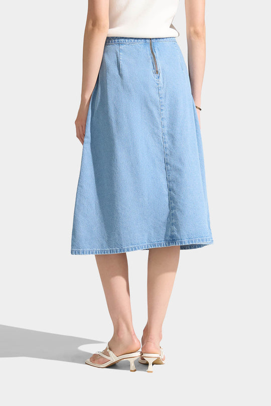 Denim Midi Skirt