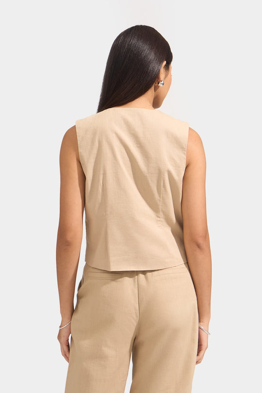Linen Vest Top