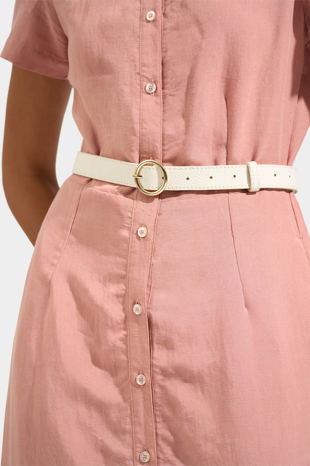 Belt with Round Buckle