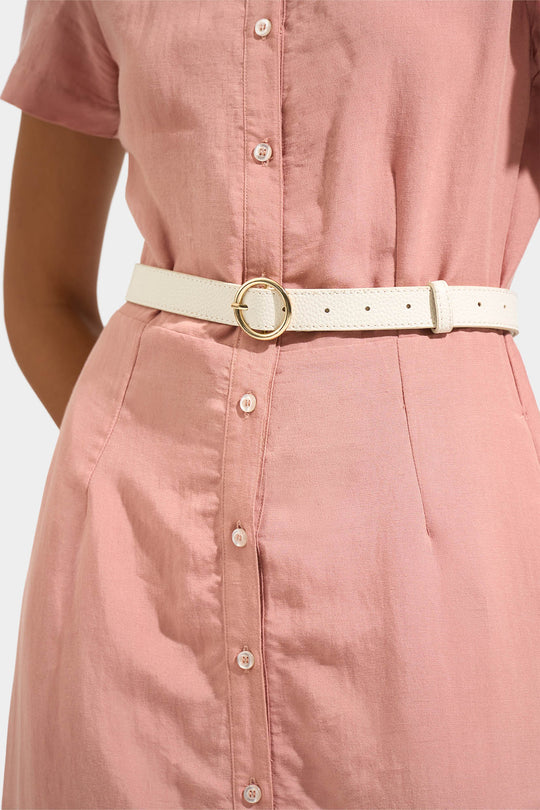Belt with Round Buckle