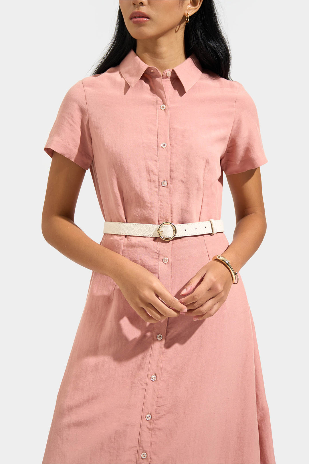 Belt with Round Buckle