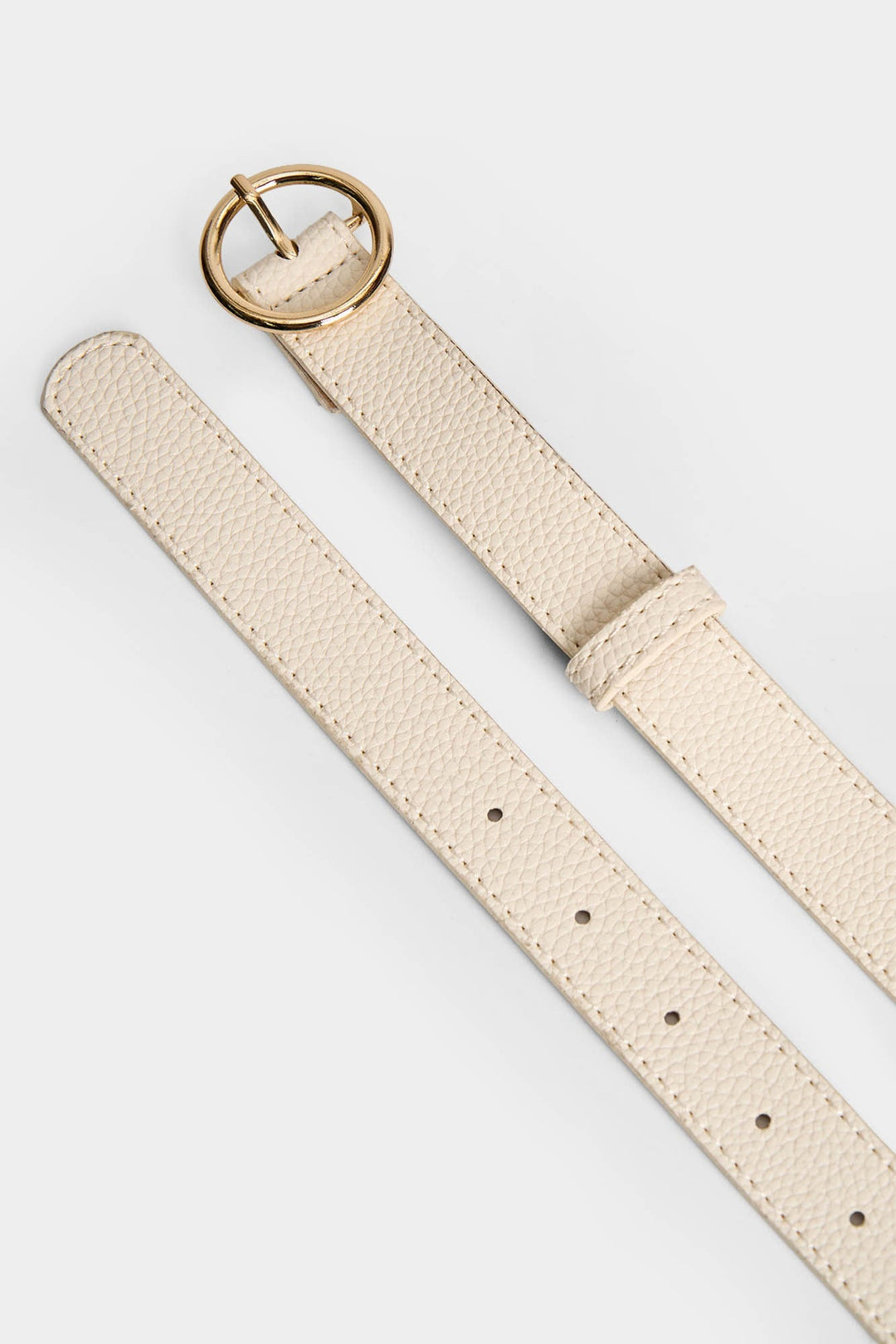 Belt with Round Buckle