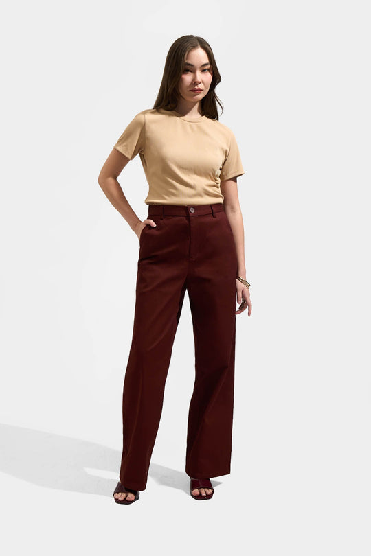 Cozy: Straight Leg Trousers