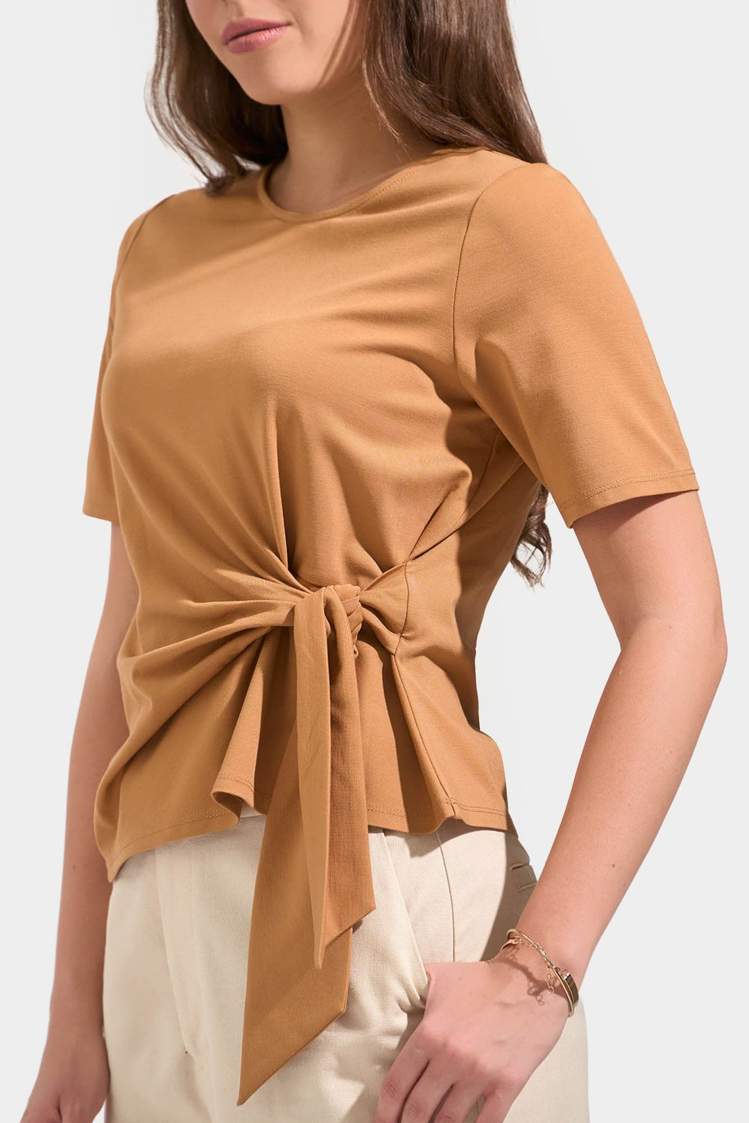 Interlock T-Shirt with Tie Detail