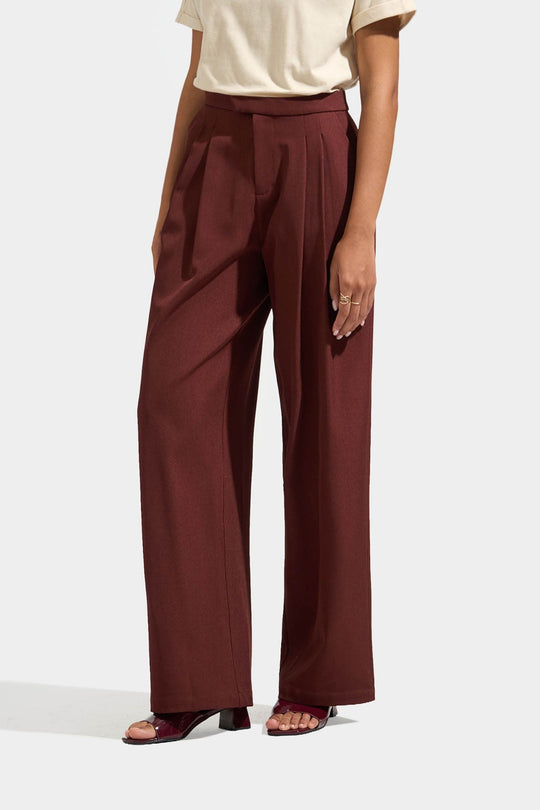 Straight Leg Trousers with Extended Tab Detail