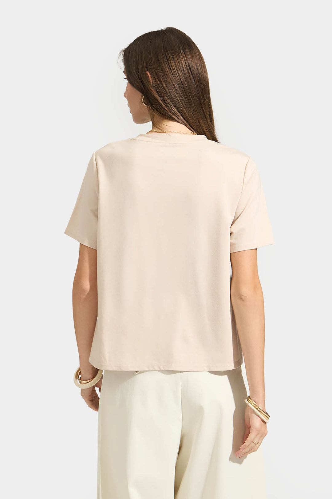 T-Shirt with Button Detail