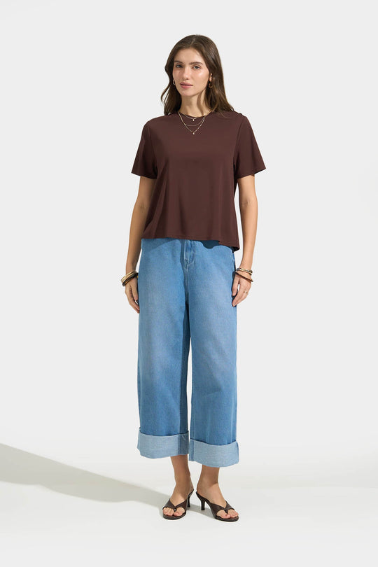 T-Shirt with Button Detail