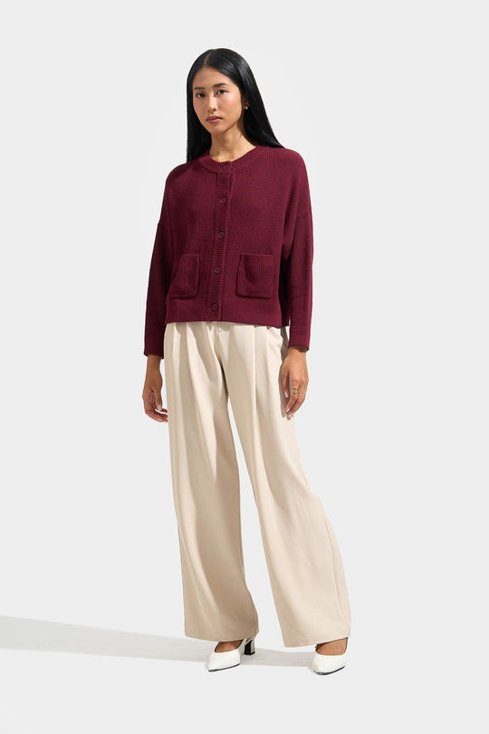 Flat Knit Cardigan