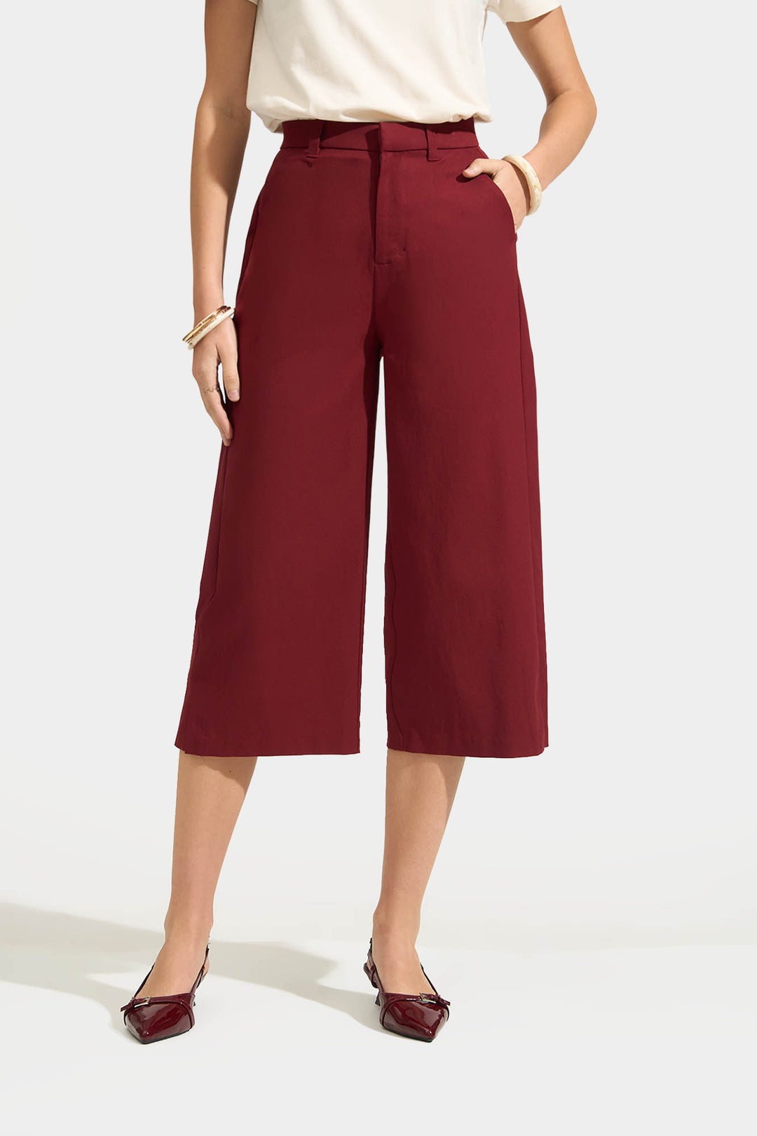 Culottes with Side Slit
