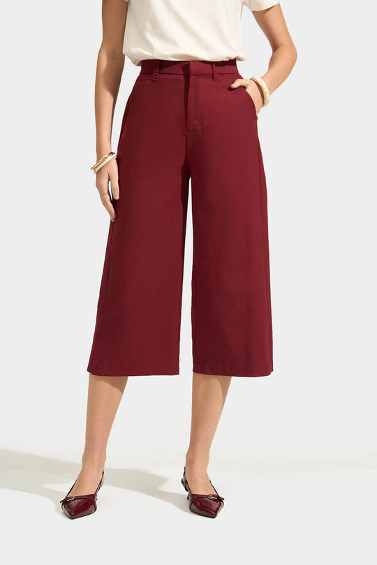 Culottes with Side Slit