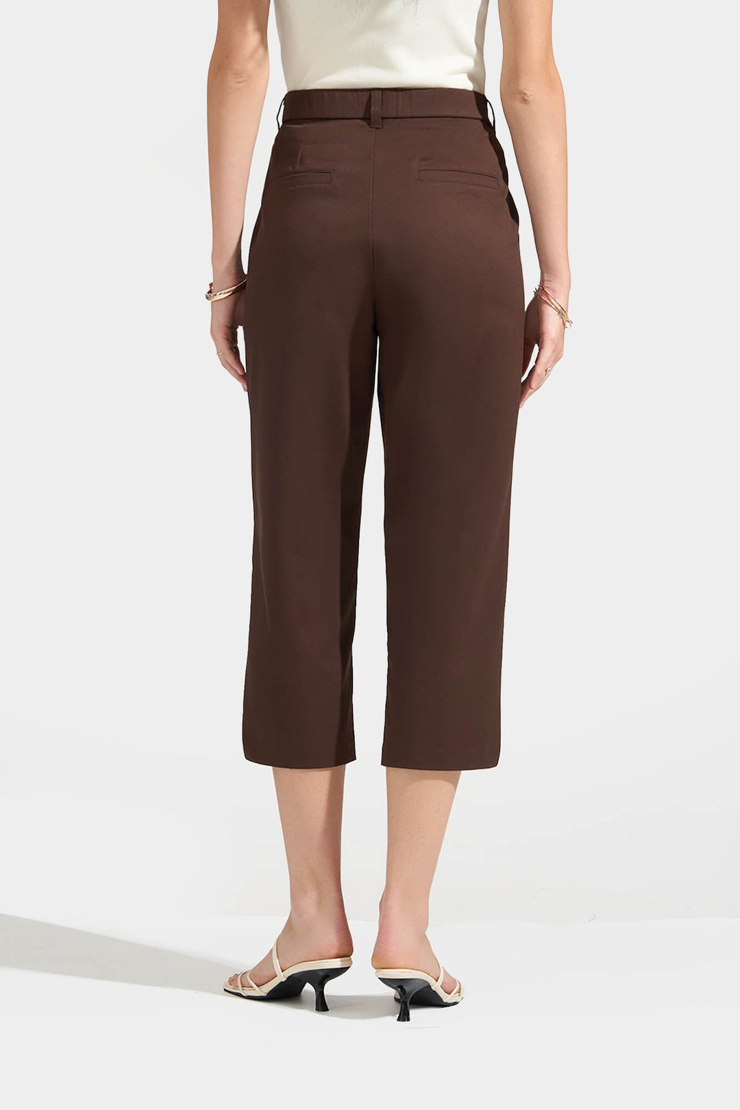 Capri Trousers with Side Slit