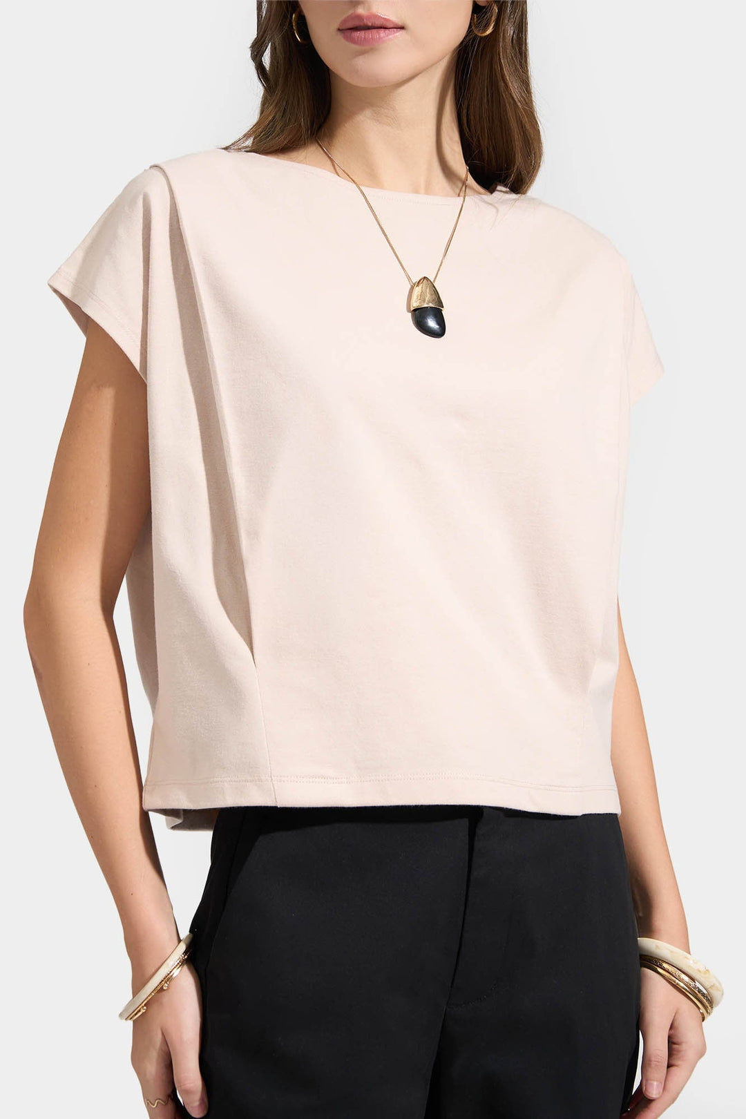 Pleated T-Shirt