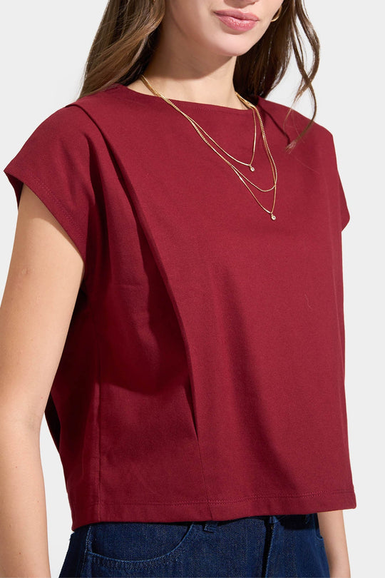 Pleated T-Shirt