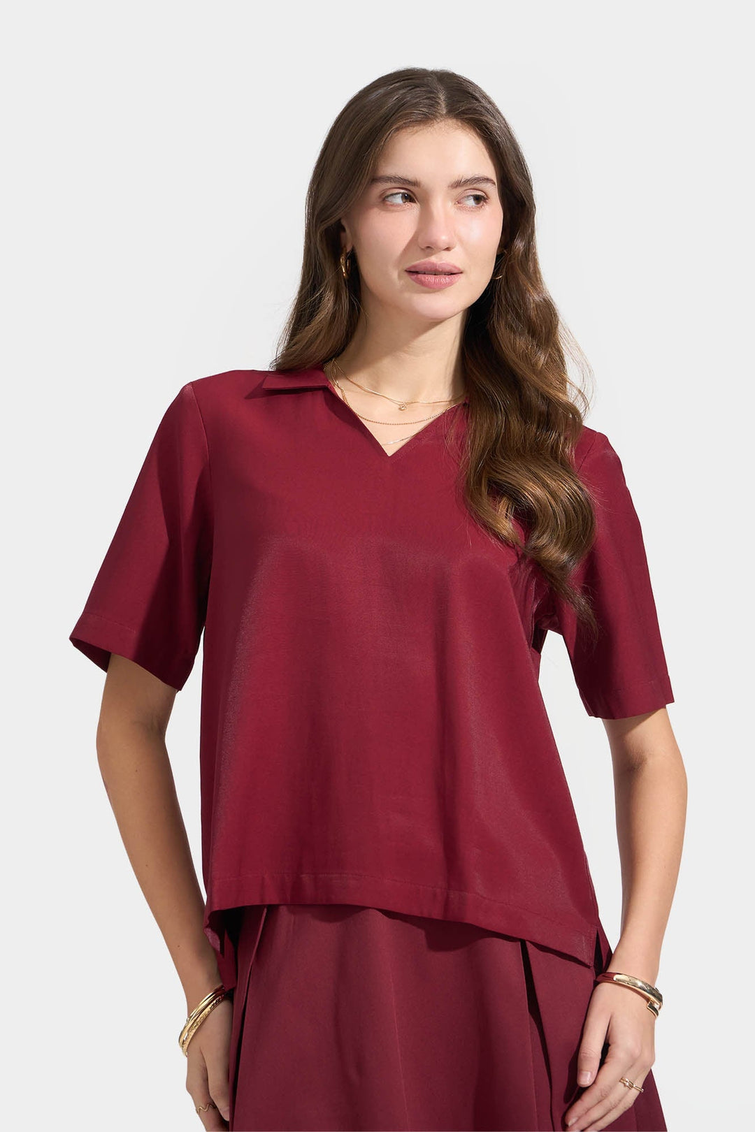Boxy High-Low Shirt