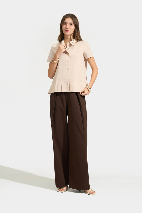 Shirt with Pleats