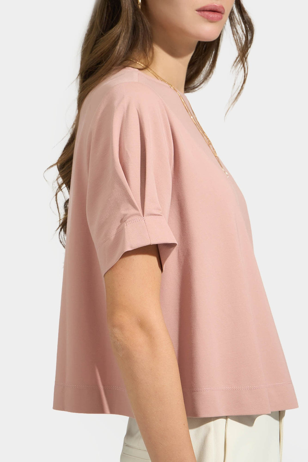Pleat Detail T-Shirt