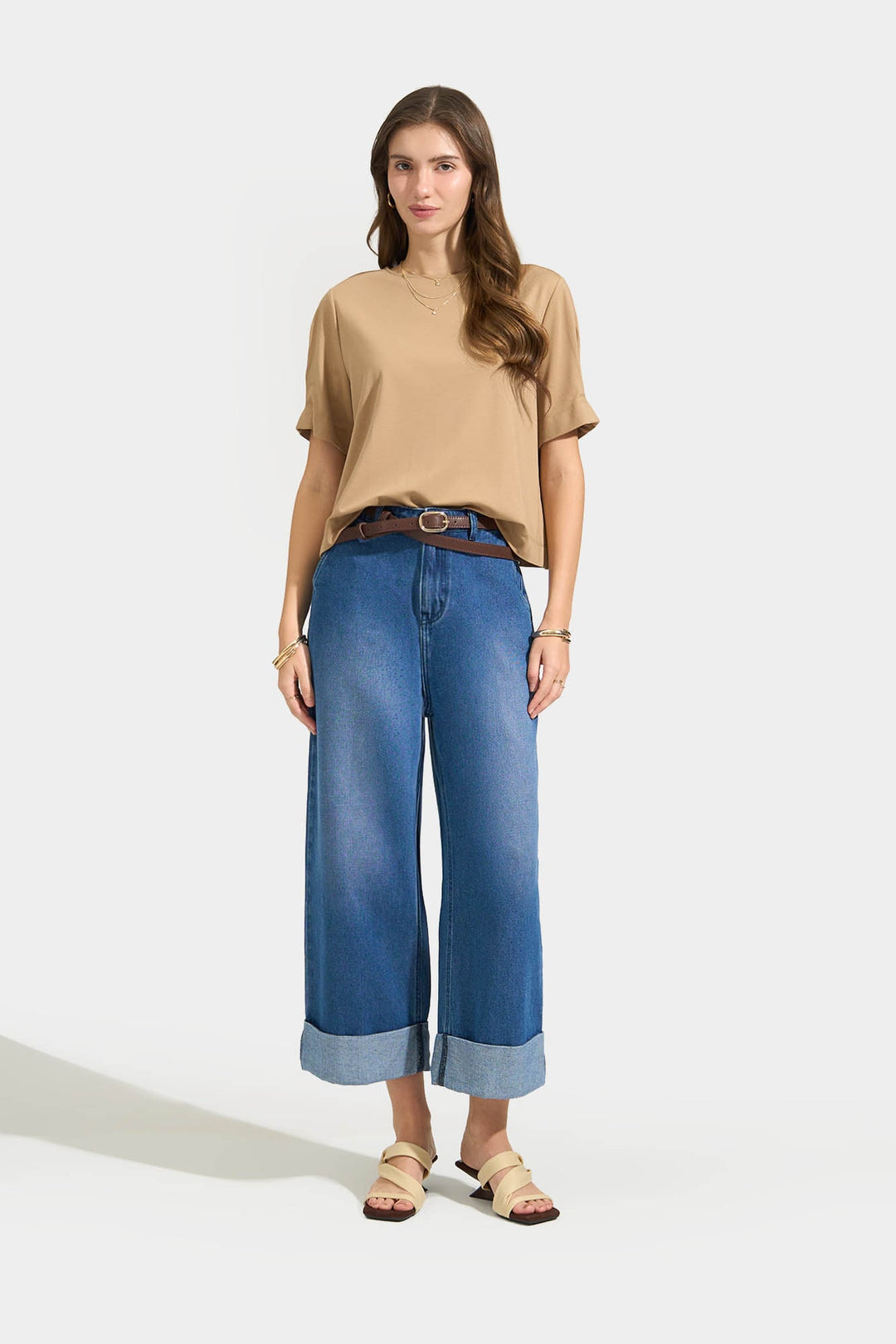 Pleat Detail T-Shirt