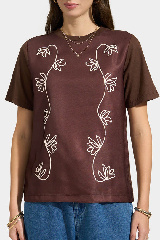 Arabesque Scrollwork Roping Hybrid T-Shirt