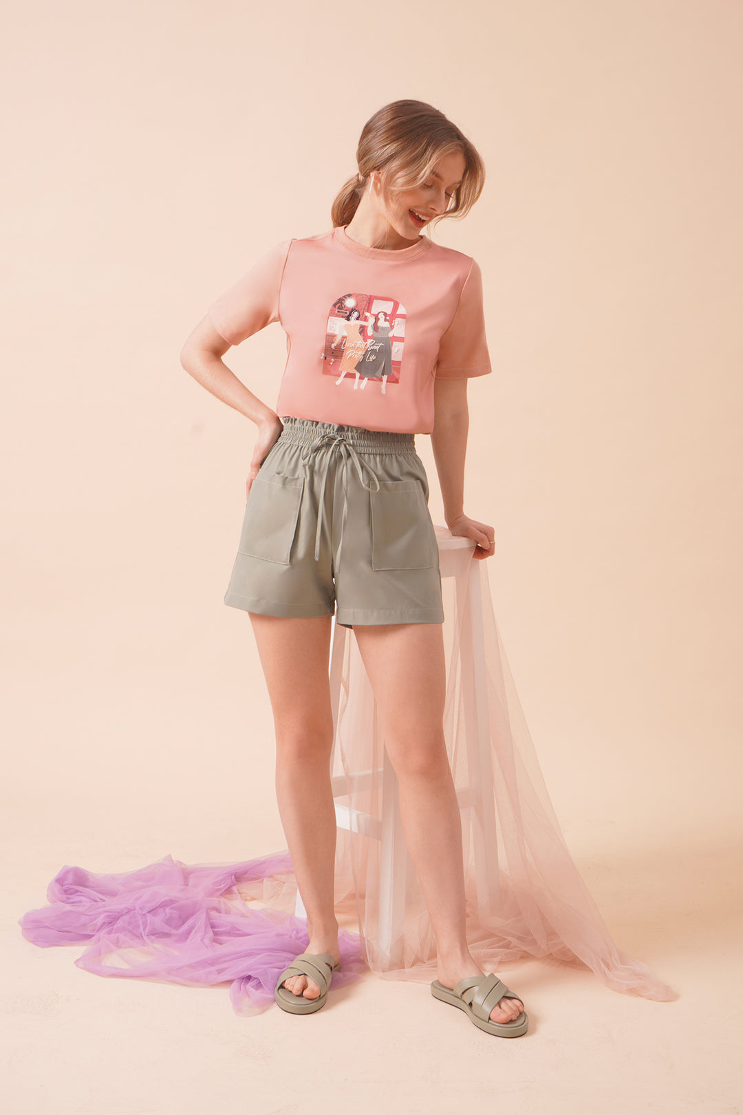 Lightweight Square Pocket Pull Up Shorts