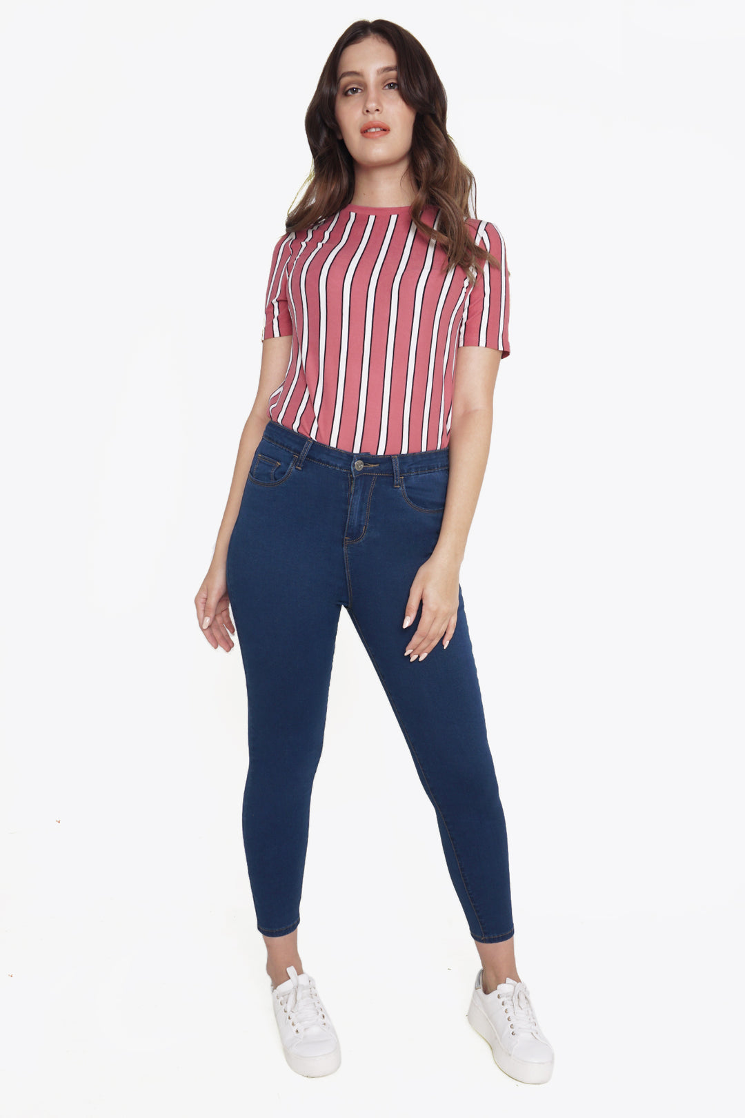 High Waist 5-Pocket Jeans