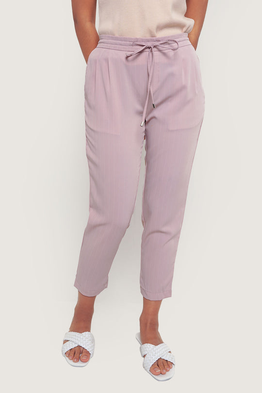 Closet Staples Ankle-Length Drawstring Pull Up Trousers