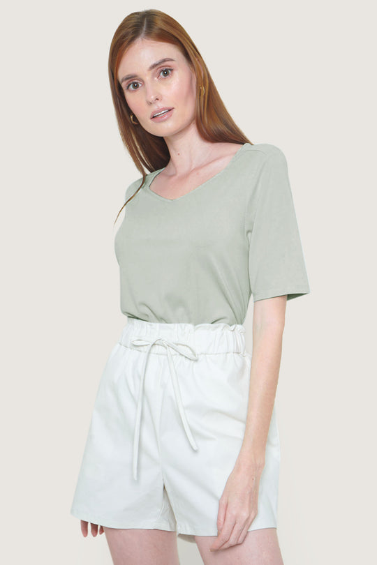 Sweetheart Neckline Tee