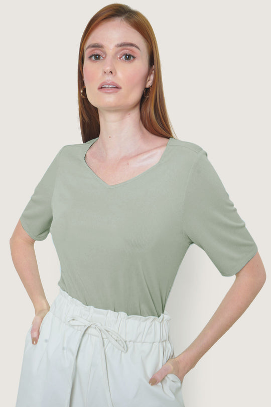 Sweetheart Neckline Tee