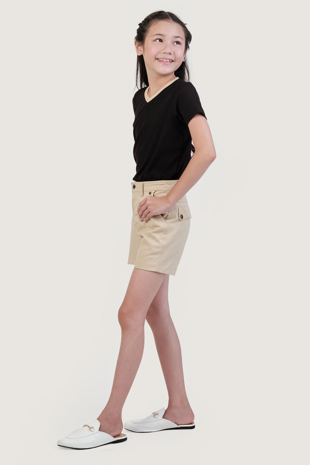 Kids Contrast V-Neck Tee (Unisex)