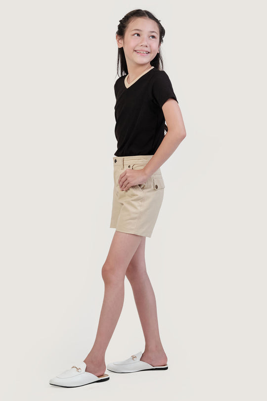 Kids Contrast V-Neck Tee (Unisex)