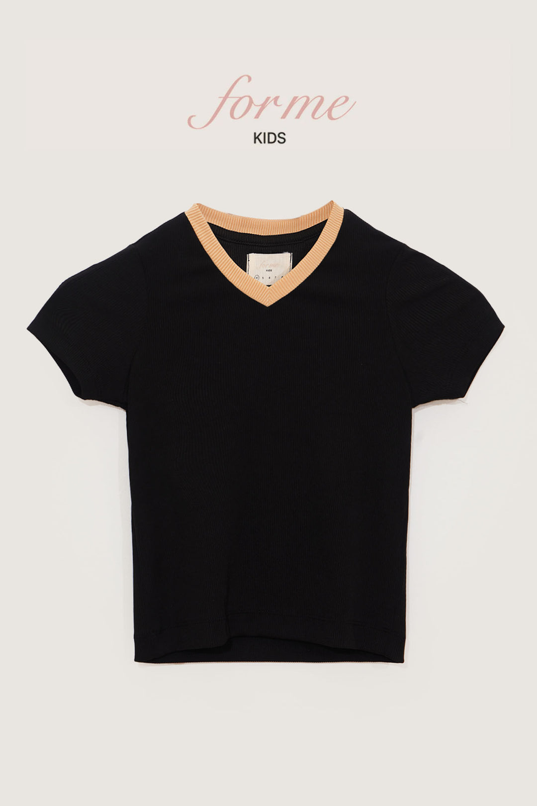Kids Contrast V-Neck Tee (Unisex)