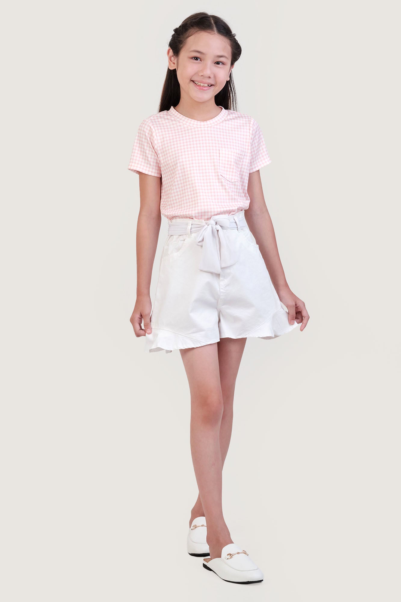 Kids Gingham Pocket Tee (Unisex)