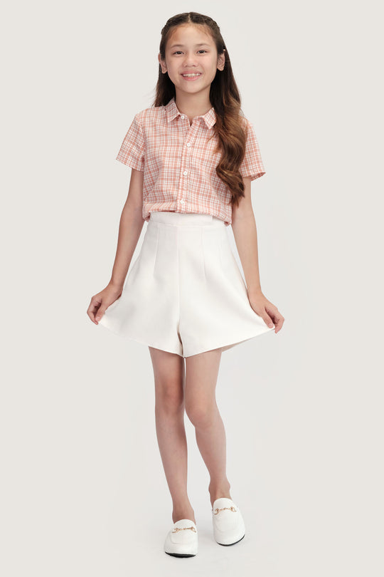 Kids Gingham Button Down Top (Unisex)