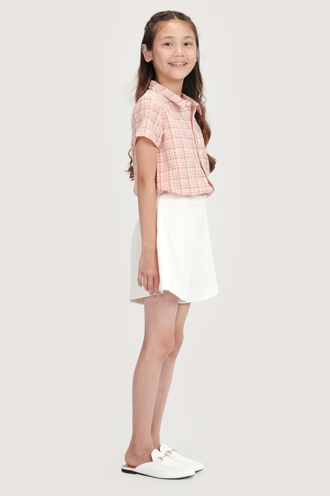 Kids Gingham Button Down Top (Unisex)