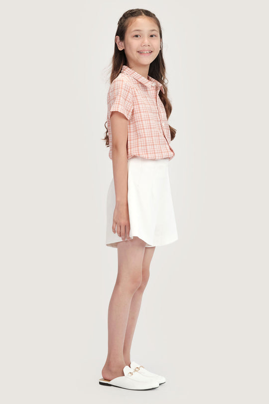 Kids Gingham Button Down Top (Unisex)