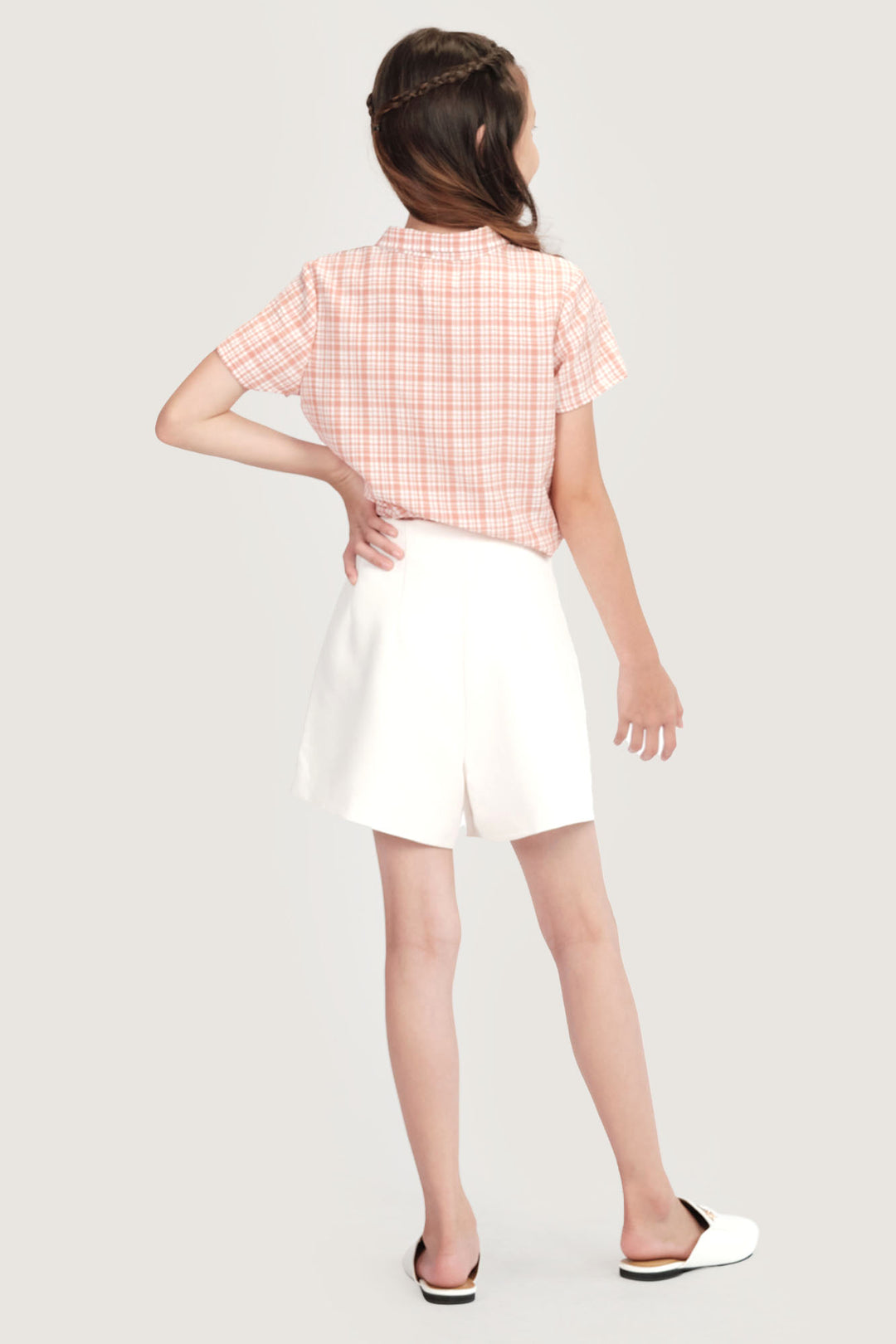 Kids Gingham Button Down Top (Unisex)