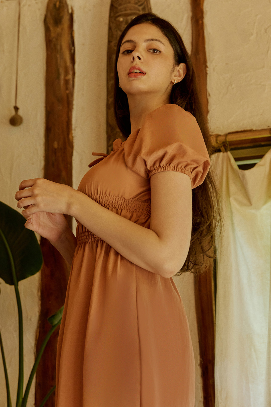 Smocked Fit And Flare Dress