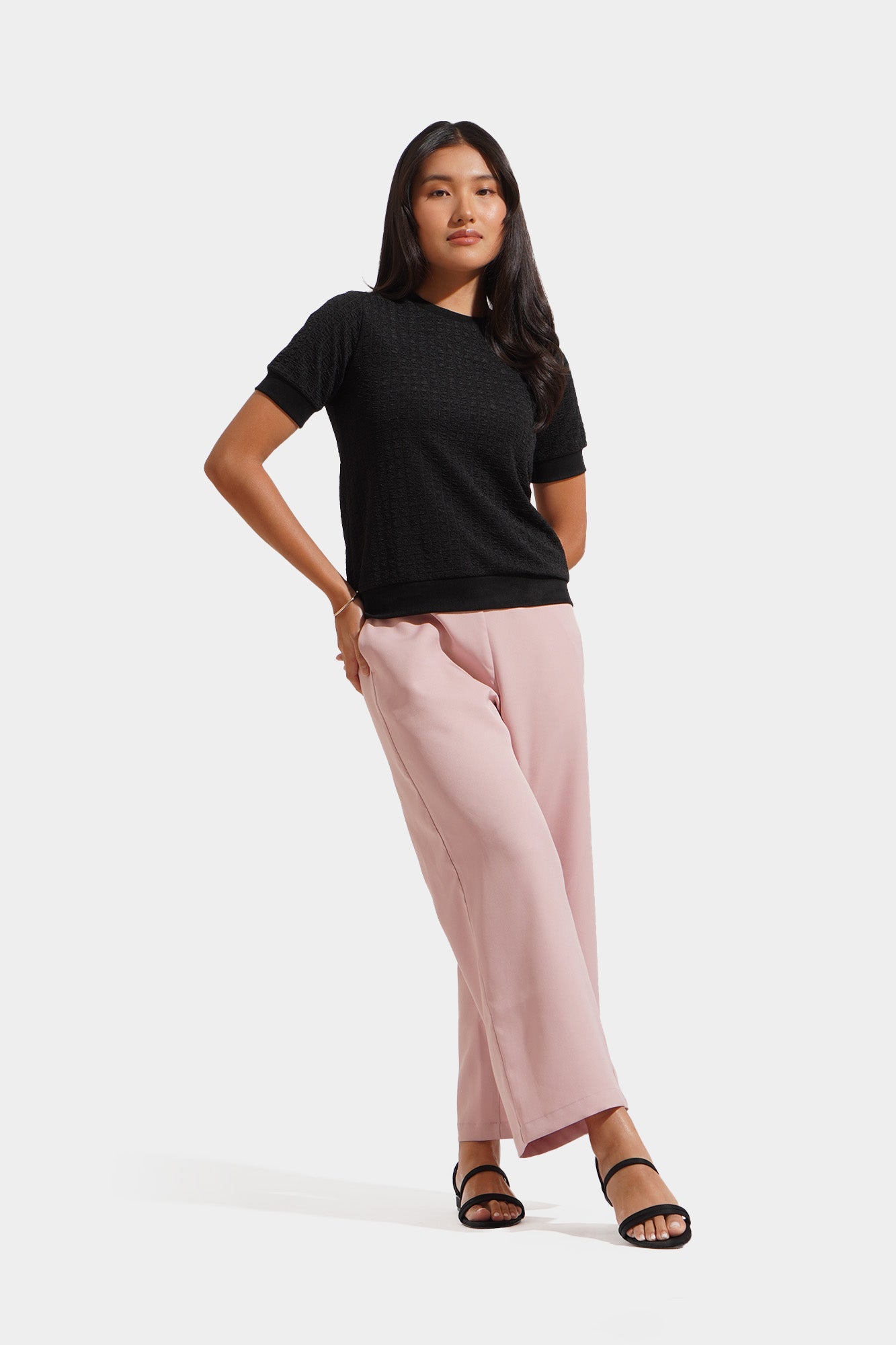 【超ポイントバック祭】 Jacquard Knit ForMe – Top トップス